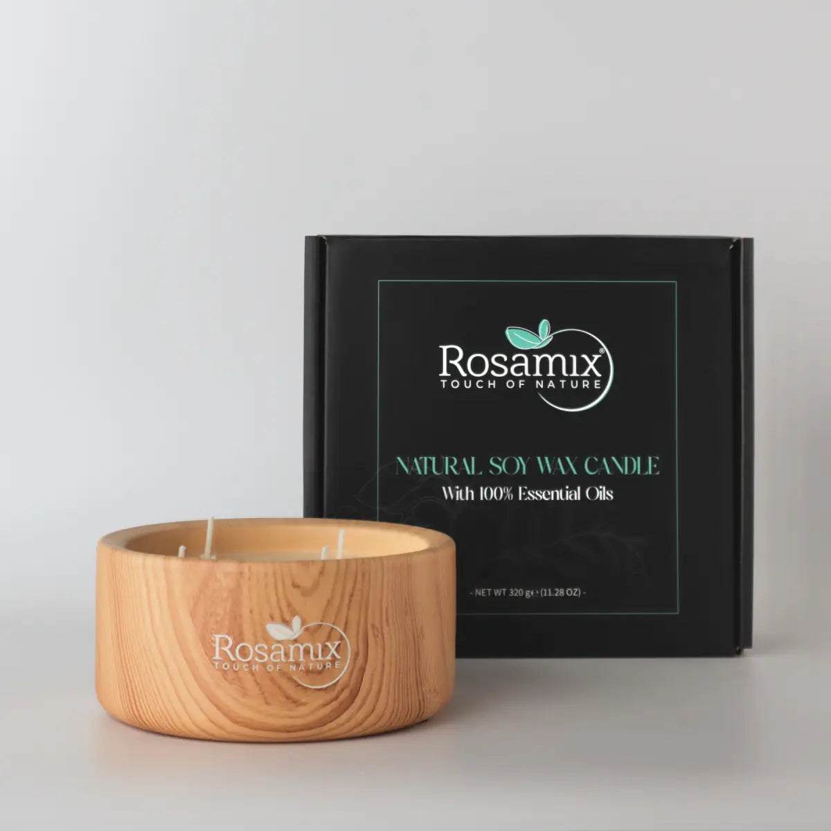 Meditation Sojawachskerze (320g Kerze) - ROSAMIX DE