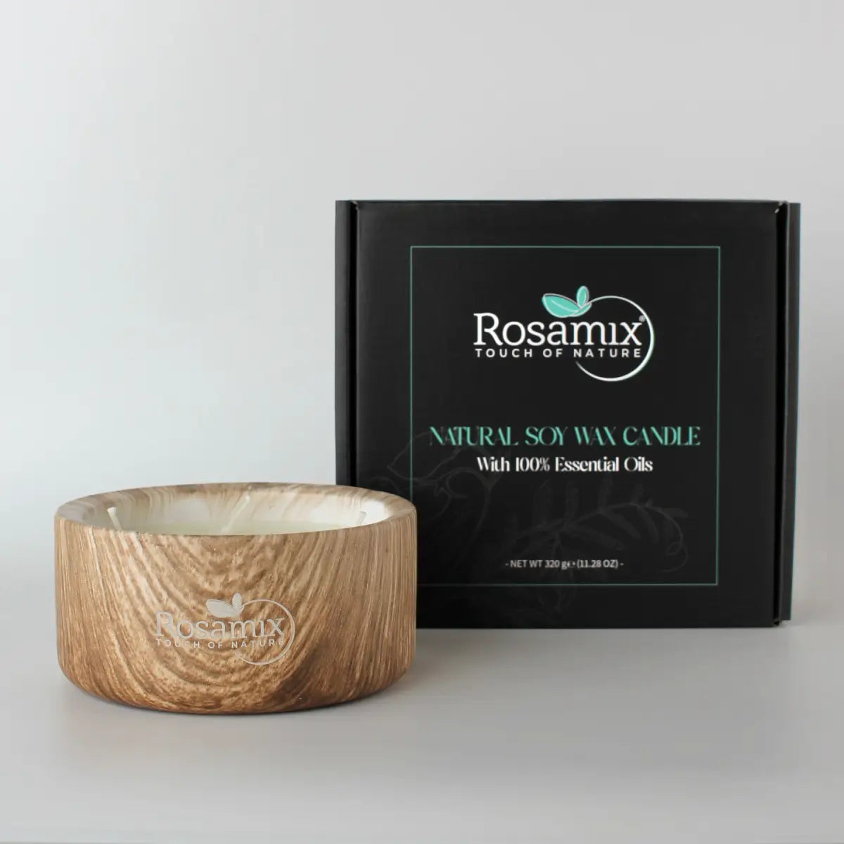 Erfrischend Sojawachskerze (320g Kerze) - ROSAMIX DE