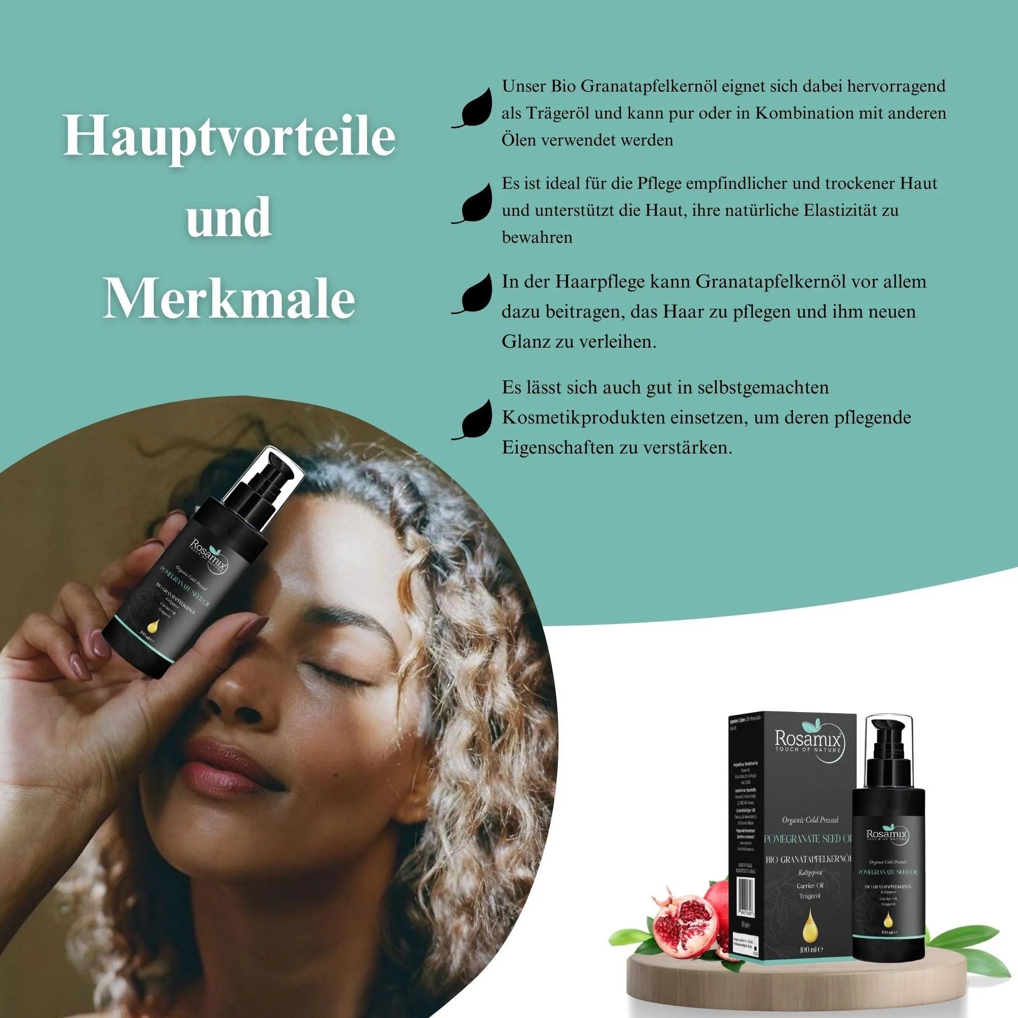 BIO GRANATAPFELKERNÖL KALTGEPRESST - ROSAMIX DE