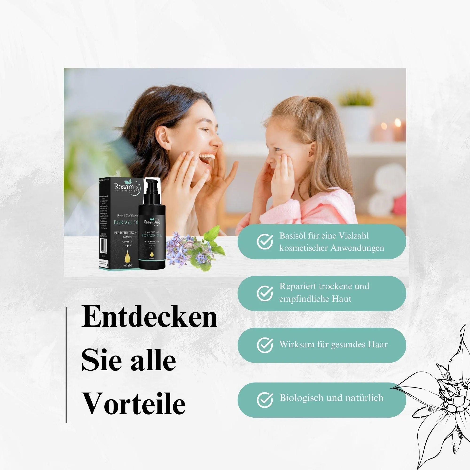 BIO BORRETSCHÖL KALTGEPRESST - ROSAMIX DE