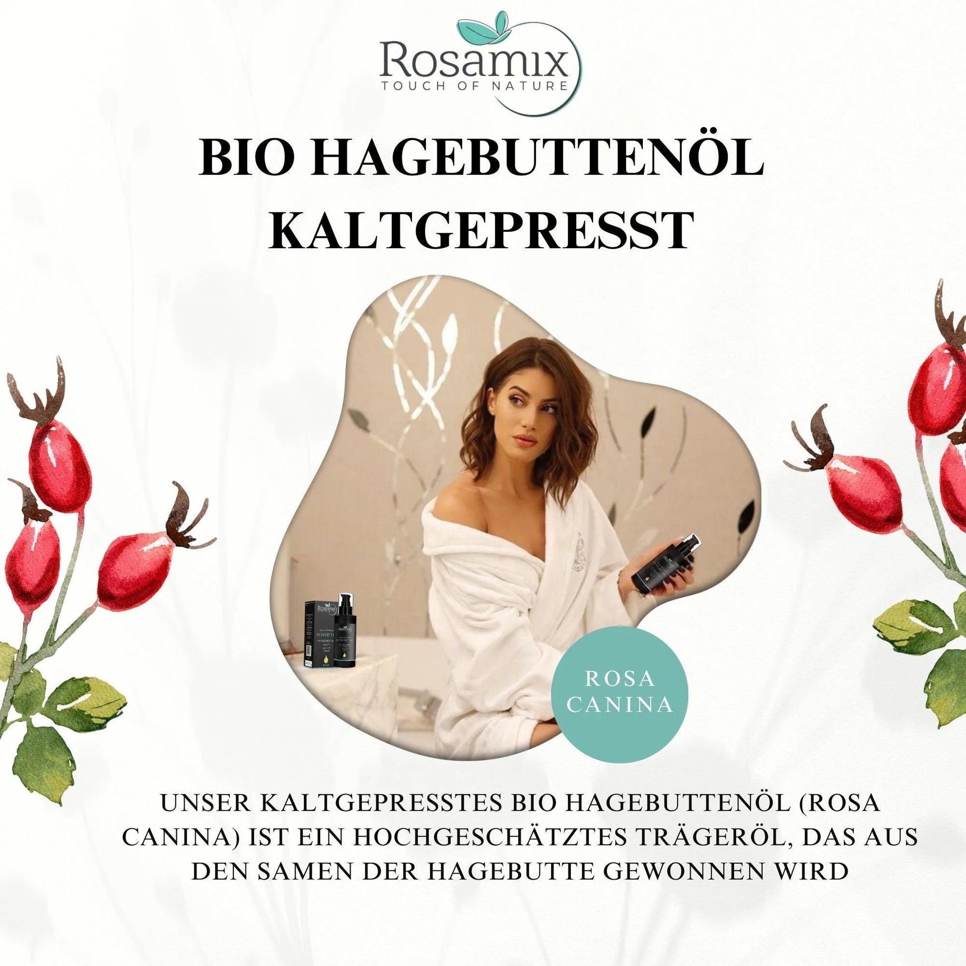 BIO HAGEBUTTENÖL KALTGEPRESST - ROSAMIX DE