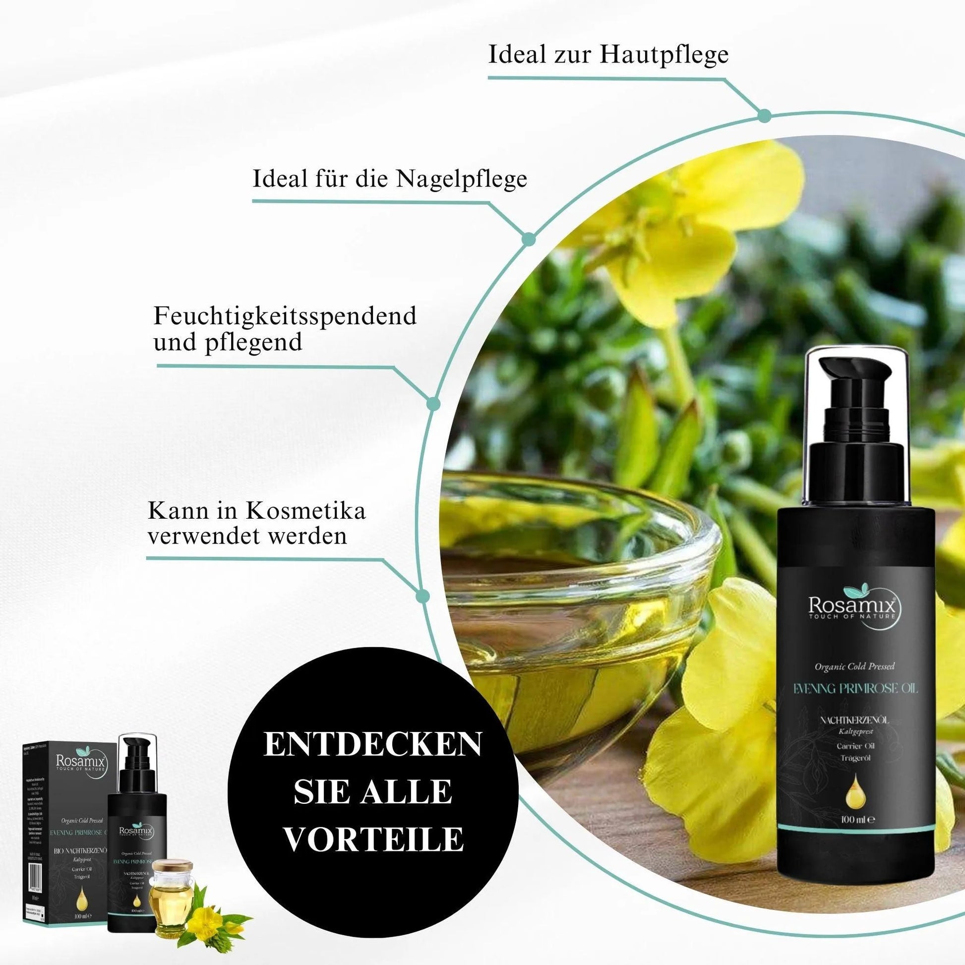 BIO NACHTKERZENÖL KALTGEPRESST - ROSAMIX DE