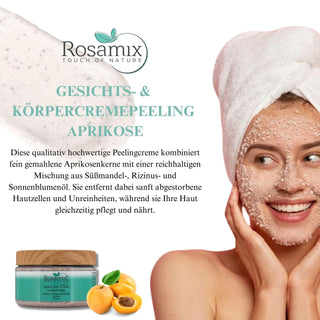 GESICHTS- & KÖRPERCREMEPEELING APRIKOSE - ROSAMIX DE