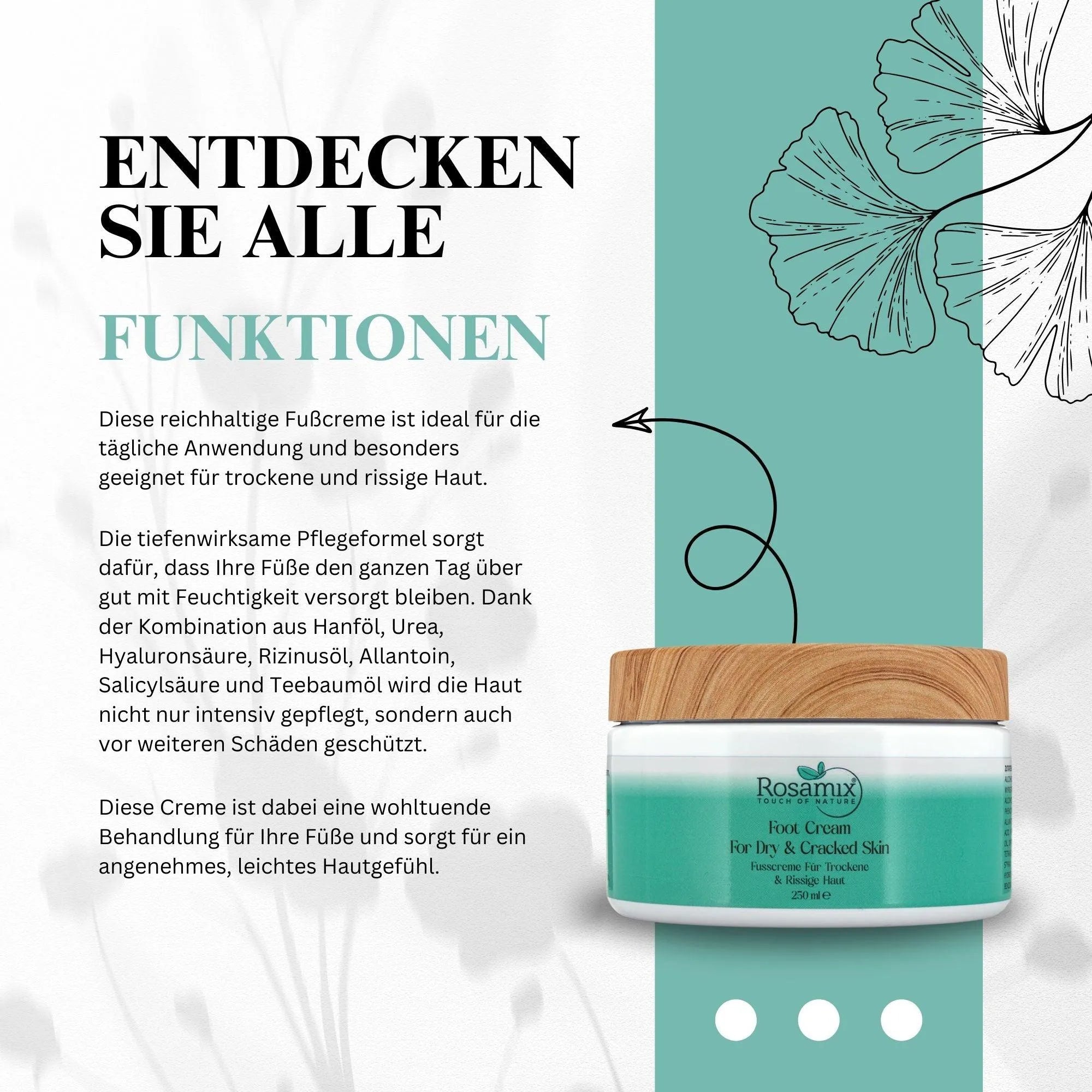 FUSSCREME FÜR TROCKENE & RISSIGE HAUT - ROSAMIX DE